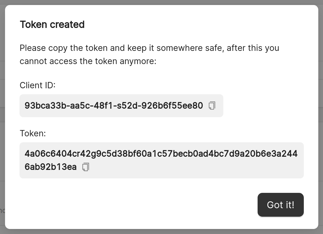 Personal Access Token